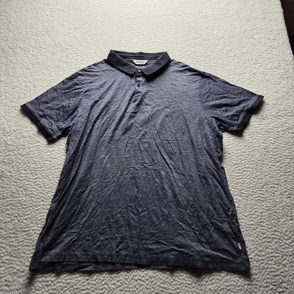Autograph Polo Shirt Mens 3XL Blue Supima Cotton Short Sleeve Knit Casual Top